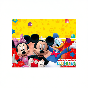 Tovaglia in Plastica Mickey Mouse 1,2x1,8M Decorazione per Feste Confezione da 2 Pezzi - Product Image 2