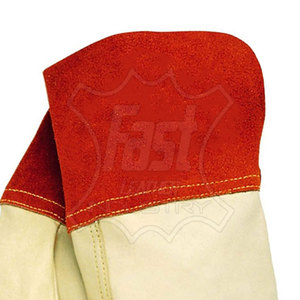 Guantes de Soldadura de Cuero Duraderos para Fundición y Trabajo con Acero, Guantes de Soldadura de Cuero Cosidos, Guantes de Seguridad Resistentes al Calor - Product Image 6