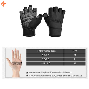 ถุงมือยกน้ำหนักออกกำลังกายขายดี พร้อมซิลิโคนกันลื่น ถุงมือออกกำลังกายสำหรับเล่นกีฬาและฟิตเนส - Product Image 6