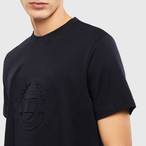 Venta al por mayor más tamaño precio barato hombres en relieve camisetas/100% algodón pulóver Premium hombres personalizados en relieve camisetas - Product Image 4