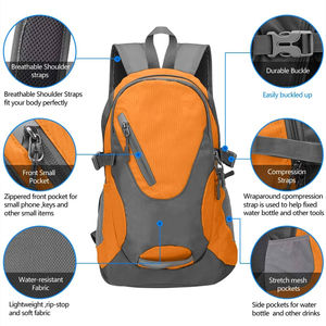 Mochila de gran capacidad para viajes, mochila de diseño simple para uso diario, mochila informal para viajes. - Product Image 5