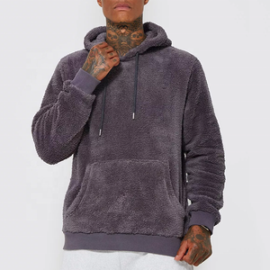 Customization OEM <b>Men's</b> Winter Solid Sherpa Polar Fleece <b>Pullover</b> <b>Jackets</b> Wholesale Sherpa <b>Jacket</b> - Product Image 1