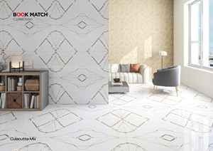 Carreaux de porcelaine élégants de qualité supérieure, résistants à l'usure, avec un design en marbre assorti et une finition brillante, pour les intérieurs de villas de luxe et de centres commerciaux - Product Image 4