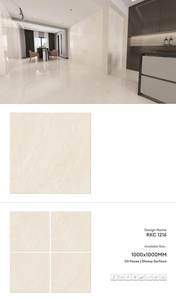 Azulejos de porcelana brillante de 100x100 | Baldosas de pared de gran formato Premium de 1000x1000 | Colección de exportación duradera de lujo - Product Image 4