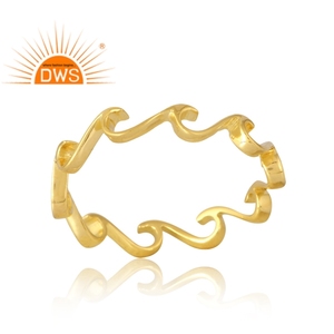 Anillo de Plata de Ley 925 chapado en oro de 18 quilates, joyería fina Demi para mujer, regalo para ella - Product Image 1