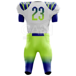 Servicio OEM, Uniforme de Fútbol Americano Personalizado de Color Sólido, 100% Poliéster, Conjuntos de Secado Rápido, Manga Corta - Product Image 3