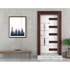 Puerta de Entrada ABSDOOR DREAM Turquía, Diseño Elegante Posmoderno, Acero Inoxidable, Aislamiento Térmico Interior, Máxima Seguridad - Product Image 5