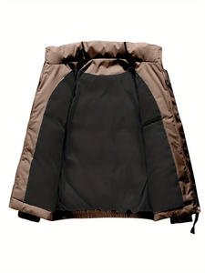 Chaqueta bomber de cuero personalizada directa de fábrica para hombre, transpirable e impermeable, estilo Hip Hop para invierno, precio al por mayor - Product Image 3