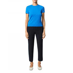 T-shirts courts pour femmes de haute qualité, respectueux de la peau, T-shirts de marque personnalisée, T-shirt court uni OEM ODM pour fille - Product Image 4