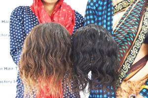 Extensions de cheveux humains indiens Remy non traités, double trame, ondulés naturels, vagues vietnamiennes, style afro bouclé, bruts - Product Image 4