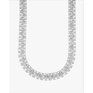 Chaîne à maillons croisés en or 14 carats 8 mm VVS, alliage de zinc, cadeau religieux chrétien - Product Image 6