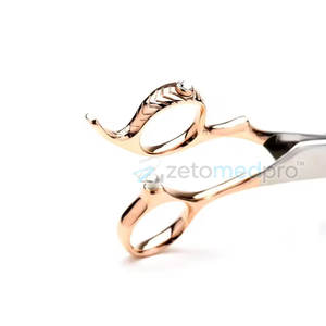 Ciseaux de barbier incurvés ergonomiques pour le coiffage, ciseaux de barbier incurvés en acier inoxydable, ciseaux de coiffure - Product Image 6