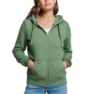 2025 Top Trending Custom Logo Sudaderas con capucha para mujer 100% algodón Color sólido Ropa de gimnasio Precio al por mayor - Product Image 6