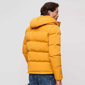 Best Sale Zipper Solid Men Thick Cotton Puffer Cropped Mens Down Jacket Winter Jacket Oversized Hooded Wholesale Price - Product Image 4