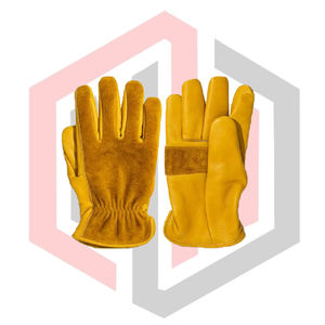 Gants de travail en cuir fendu, flexibles, résistants aux déchirures, résistants à l'usure, isolants thermiquement, antistatiques, pour la lutte contre les incendies, personnalisables - Product Image 1