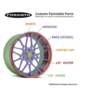 NUEVA Llanta de Aleación de Aluminio Forjado ORIGINAL de 22.5x12.25 - Product Image 3
