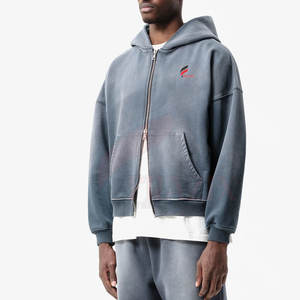 เสื้อฮู้ดซิปผ้าฝ้ายดีไซน์ใหม่คุณภาพพรีเมียม ลายพิมพ์เรียบแบบกำหนดเอง สำหรับฤดูหนาวปี 2026 - Product Image 5