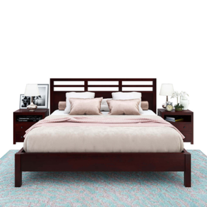 Modern Luxury King Size Bed Frame with High Quality Teak Wood Frame Material for Bedroom Furniture - Product Image 5