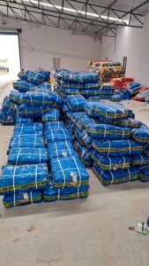 Lona de PE azul virgen súper fuerte, tela de lona azul virgen superduradera, lona virgen pe - Product Image 5