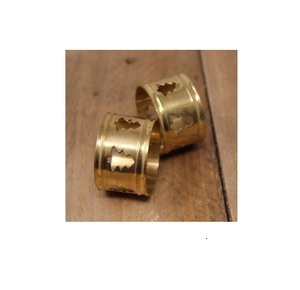 Brass Napkin Ring Top Solid Quality Brass Design Napkin Holder Ring Shiny Polished at Wholesale Price - Product Image 5