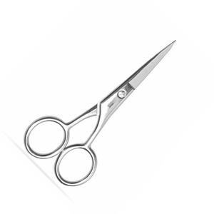 German Stainless Steel Beard <b>Scissors</b> Mirror Polish Stainless Steel 4 Inches Customized Barber <b>Mustache</b> <b>Scissors</b> - Product Image 1