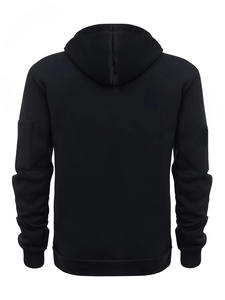 Automne Hiver Hommes Pull À Capuche Polyester Multi-Zip Bras Poches Loisirs Sports Solide Motif À Capuche Col Lâche Hoodies - Product Image 6
