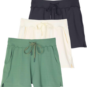 กางเกงขาสั้นผ้าฝ้าย100% สำหรับเด็กผู้หญิงใส่ในฤดูร้อนกางเกงขาสั้นผ้าดีมีหลายสีสำหรับใส่กลางแจ้ง - Product Image 1