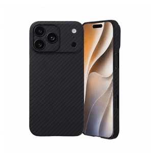 Funda para Teléfono de Fibra de Aramida para 18 Pro 18 Pro Max, Textura de Carbono Mate, Antideslizante - Product Image 1