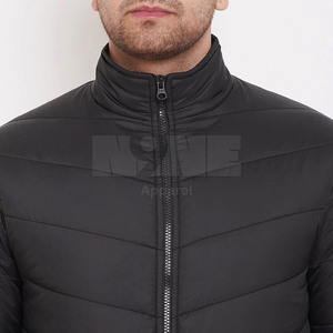 High Quality Men's Casual Windproof Puffer Jacket Customized Colors for Winter Street Wear OEM Service Made Pakistan Low Price - Product Image 5