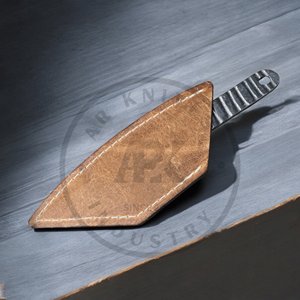 Hand Forged Multi-functional Outdoor Kiridashi Knife Stainless Leather Sheath Woodworking Leather <b>Craft</b> DIY Crazy Horse Leather - Product Image 4