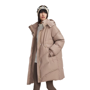 เสื้อแจ็คเก็ตผ้าฝ้าย100% โอเวอร์ไซส์สำหรับผู้หญิงเสื้อกันลมโอเวอร์ไซส์มีซิปรูดซิปแฟชั่นผ้าโพลีเอสเตอร์ - Product Image 1