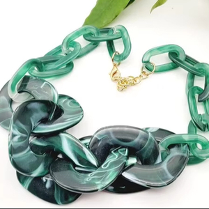 Resin <b>Necklace</b> Unique Collection Handcrafted Resin <b>Necklace</b> for Girls Wedding and Partywear Wear Resin Jewelry From India - Product Image 1