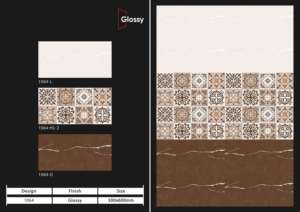 Azulejos de cerámica para pared Wall Elegance de 300x600 mm, para baño y cocina, con acabado brillante, mate, efecto azúcar tallado, diseño de pared interior de lujo. - Product Image 3