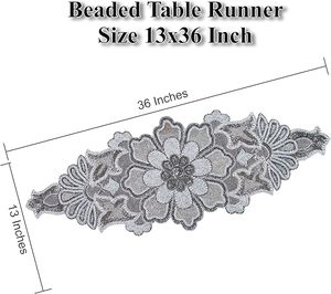 พรมปูรองจานผ้าปูรองจานผ้าปูรองจานผ้าปูรองจานแฟนซีตกแต่งงานคริสต์มาสทำมือสำหรับงานแต่งงาน - Product Image 3