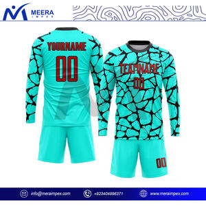 ชุดฟุตบอลผู้ชายขายส่ง ชุดยูนิฟอร์มพร้อมโลโก้สั่งทำ ระบายอากาศได้ดี แห้งเร็ว น้ำหนักเบา เสื้อเจอร์ซีย์ฟุตบอลแบบสั้น ชุดกีฬาสำหรับทีมสโมสร แข่งขัน - Product Image 3