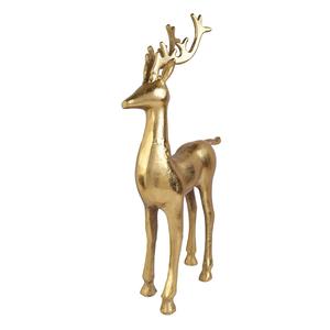 Sculpture de cheval en métal sur base en marbre Nouveau Design Bureau et table Fantaisie Abstraite en aluminium Doué Or Cheval Sculpture - Product Image 4