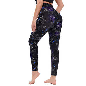 Leggings de sport pour femmes en sublimation, en spandex et polyester de haute qualité, vêtements de sport pour la salle de sport, entraînement de fitness - Product Image 4