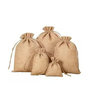 Sacs de jute écologique vente en gros packs en vrac prix usine exportation oem pour la marque au détail et les cadeaux - Product Image 1