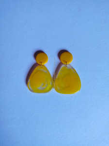 La mayoría de los pendientes de resina amarillos, accesorios modernos de forma redonda, abalorios de joyería de diseño de lujo, pendientes de aro elegantes, superventas - Product Image 4