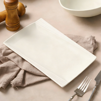 Vaisselle en mélamine blanche, assiettes en céramique et porcelaine, fourchettes et couteaux à steak – Prix usine, vente en gros, personnalisable
