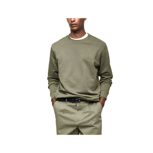 Sweat-shirt décontracté pour homme, manches longues, coupe classique confortable, col rond, couleur unie, streetwear moderne, mode quotidienne - Product Image 3