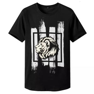 เสื้อยืดผู้ชายพิมพ์ลายทรงสลิมฟิตเสื้อผ้าฝ้าย100% มาใหม่ดีไซน์มาใหม่โลโก้ตามสั่งใส่สบาย - Product Image 1