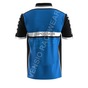 Polos de course imprimés courts respirants de haute qualité vêtements de sport à séchage rapide en polyester pour hommes adultes course de moto - Product Image 2