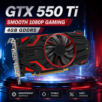 Nueva Tarjeta Gráfica GTX 550 Ti de 4GB GDDR5 de 128 Bits con un Solo Ventilador, PCI Express 2.0 X16, DirectX 11, para Juegos, con VGA/DVI para PC de Escritorio