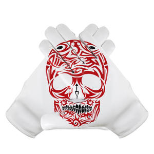 Gants récepteurs de football américain doux et confortables imprimés personnalisés Gants de football collants du Pakistan en gros - Product Image 2