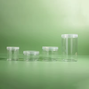 Tarro de crema de plástico PET más vendido con tapa, tarro de plástico para pasteles, dulces y uso cosmético, fábrica Pavico Vietnam - Product Image 5