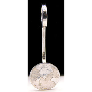 925 ciondolo in terra in argento Sterling in stile rodiato religioso e carino ciondolo con perline regalo religioso prodotto in India - Product Image 1