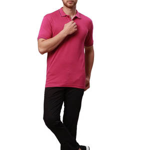 Tamaño regular Color sólido Sombra clara Hombres para camiseta Ajuste regular Estilo de calle alta Secado rápido Poliéster/Algodón Venta caliente - Product Image 5