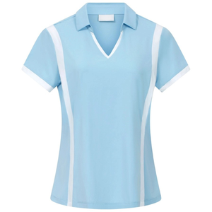 Camisas de golf para mujer Polo de algodón transpirable con logotipo personalizado, ropa deportiva de manga corta para ropa de golf hecha en Vietnam - Product Image 1