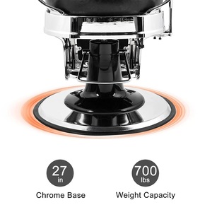 Quality Heavy Duty Vintage <b>Recline</b> Barber Chair Hydraulic w/Headrest,360°Rotatable,700lb - Product Image 3